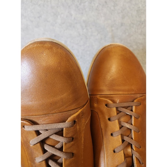 Tommy Bahama Cadiz Leather Shoes Men's 12 D Tan Casual Sneakers Classic Comfort - Picture 7 of 12